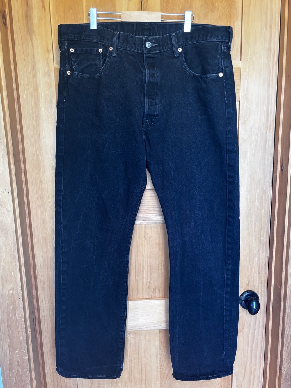Levi's 501 Black Straight Leg Jeans
